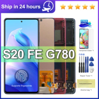 6.5'' For AMOLED For Samsung S20 FE 5G G780B G780G G780 G780F display Touch Screen With frame For Samsung S20 FE 4G LCD