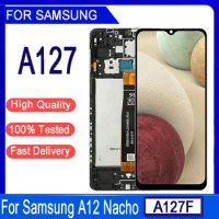 High quality 6.5"LCD For Samsung A12 Nacho LCD Display Touch Screen Digitizer For Samsung A127 SM-A127F SM-A127F/DS A127M LCD