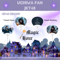 KIPAS JKT48 KERANG (HARGA 1 PCS) MOON UCHIWA FAN JPOP CARDS IDOL UNOFFICIAL ADEL ALYA AMANDA ANINDYA