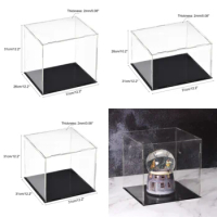 Clear Acrylic Display Case Box Dustproof Protection Showcase Cube Collectibles Show Box for Robot Action Figures Storage Display
