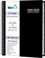 Monthly Planner 2026-2029 36 Months Calendar Planner 2026-2029 from Jul 2026 – Jun 2029 8.5 x 11 wit