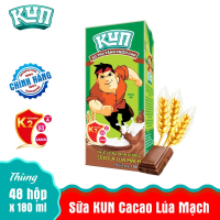 Thùng 48 Hộp Sữa Kun socola lúa mạch  180ml Milk Socola