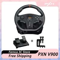 PXN V900 Gaming Steering Wheel Racing Wheel Simracing 6 IN 1 For PS4 PS3 Xbox one/ Xbox Series S&amp;X Nintendo Switch Windows PC