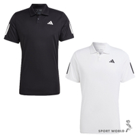 【下殺】Adidas 短袖上衣 男裝 排汗Polo衫 黑/白【運動世界】IS2294/IS2295