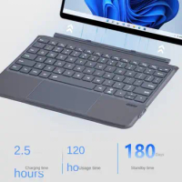 Tablet Keyboard for Surface Go Ergonomic Bluetooth Keyboard Type Cover for Surface Go 3/2 Backlit Wireless Trackpad for Surface