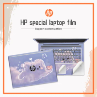 Laptop Sticker Skins Keyboard Stickers Cute Cartoon Cover for HP X360/14S dk/ 14s dq/15 da/Pavilion 14 15 PVC Decorative decals