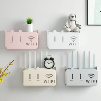 Kệ đựng wifi treo tường, Kệ wifi đặt modem, đầu kỹ thuật số, ổ cắm điện, chất liệu nhựa ABS CPTN7
