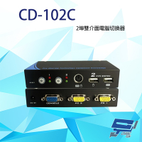 昌運監視器 CD-102C 2埠 雙介面電腦切換器 支援PS2及USB雙介面
