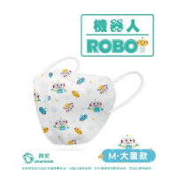 興安 兒童3D立體口罩-機器人 大童/中童/幼童 50入/1盒
