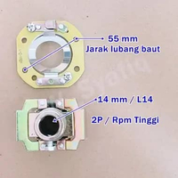 platina dinamo penggerak 1 phase taiwan tipe platina luar sepasang 14mm 2P