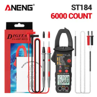 ANENG ST184 Digital Clamp Multimeter Meter 6000 Counts Professional True RMS AC/DC Voltage Current T