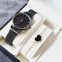 COD PAKET PROMO JAM WANITA + GELANG FULL SET JAM TANGAN KOREAN SET BRACELET FREE BOX