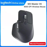Logitech MX Master 3S Wireless Mouse 8000 DPI Auto-Shift Scroll Wheel Upgrade Wireless Bluetooth Gaming Mouse Office Mice Pad