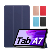 【SYU】Samsung Galaxy Tab A7 Lite 8.7吋三折平板皮套+9H鋼化玻璃貼(T220/T225)