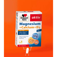 Viên uống bổ sung Canxi  Doppelherz Magnesium + Calcium + D3
