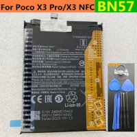 BN57 5160mAh Original Battery For Xiaomi Pocophone Poco X3 Pro , Poco X3 NFC Replacement Phone Batteries