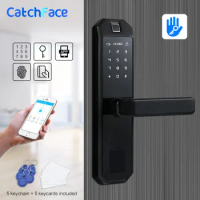 TTlock APP Fingerprint Door Lock Smart WIFI Card Digital Code Electronic Door Lock Home Security Mortise Lock