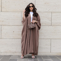 TQ · Ramadan Dubai plus saiz abaya cardigan maxi dress Islam Arab jubah wanita WEA abaya jubah Muslim abaya pakaian Muslimah fesyen Malaysia abaya4/3