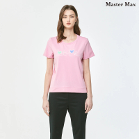 Master Max 冰涼感LOVE印花基本款短袖上衣(8314004)