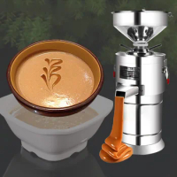 Commercial Tahini Machine Peanut Butter Machine Electric Grinder Sesame Paste Stainless Steel Soy Milk Maker