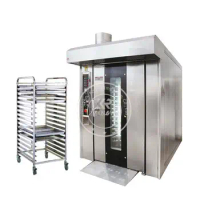 Commercial Bread Oven Electrical / Gas Rotary Rack Oven 32 Tray For Bakery