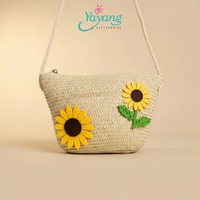 Yayang Tas Selempang Jerami Anak Perempuan Bunga Matahari Rajut Tas Anak Lucu Korean Style Tas Fashi