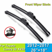Front Wiper Blade For Toyota Camry 50 XV50 26"+18"Car Windshield Windscreen 2012 2013 2014 2015 2016 2017