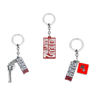 Around The Game Big Escort In The Wilderness Pistol Text Small Gift Car Accessories Fashionable Cool Key Ring Key Chain
