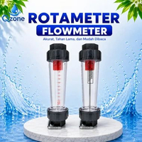 Flow Meter Liquid Mengukur Laju Dari Aliran Air Pipa / Rotameter Air LZS-15D 100-1000 L/H