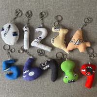 KeyChain Alphabet Lore But are Doll Pendant Stuffed Animal Plush Toys Cute Number Doll Keying Car Keychain Bag Pendant Gifts