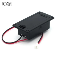 9V Battery Holder Case Box Cover For Guitar Bass Ukulele Active Pickup Connector with wires inside the box