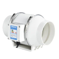5 inch 220V Exhaust Fans Home Inline Pipe Duct Fan Kitchen Toilet Extractor Ventilation Air Clean Ventilator Diagonal Flow Fan