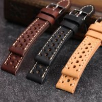 Handmade Watch Band Genuine Cow Leather Watch Strap 18mm 19mm Replacement Breathable Watch Strap for DW Watch Bracelets
