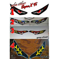 STIKER LAMPU SEIN SUPRA X 125 INJEKSI MOTIF TERBARU