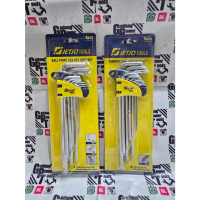 Paket Kunci L Panjang Bintang + Hex Key/ Kunci L Set Panjang