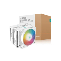 【DeepCool】九州風神 AG620 DIGITAL WH ARGB CPU散熱器(白色/可視化溫度顯示)