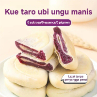 Kue ubi ungu talas, kue buatan tangan tanpa gula tebu, sehat dengan bahan gandum utuh, bergizi, coco