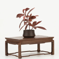 Top Solid Wood Table Shape Stand For Zen Buddha Statue Incense Burner Base Tea Set Flower Pot Shelves Standing Flower Home Decor