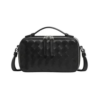 Bottega Veneta Getaway Phone Pouch Crossbody Bag Black Black