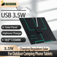 6V 3.5W Solar Module Charging Board DIY Solar Panel Battery Charger With USB Port Portable Outdoor Power Bank For Mobile Phones