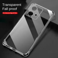 Transparent Silicone Phone Cover For Motorola Edge 40 Neo Case Shockproof Soft Fundas Moto Rola Edge40Neo Edge40 40Neo 5G Bumper