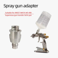 ANEST IWATA WS400 Spray Gun Connector Disposable Watering Can Fittings Spray Gun Cup Adapter For SATA Spray Gun Can