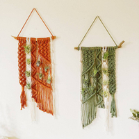 開發票 波西米亞手工編織掛毯空氣鳳梨掛網墻飾ins民宿家居裝飾