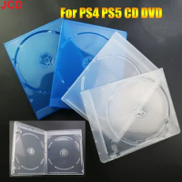 JCD 1pcs CD DVD Discs Storage box For PS4 PS5 CD Game Case Protective Box For PS4 For PS5 Game Disk Cover Case