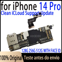 Motherboard For iPhone 14 Pro Clean iCloud 512gb Mainboard With system 256gb Logic Board 128G Full Function Support Update 14Pro