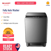 Sharp Mesin Basuh Pakaian Automatik 15.5Kg Auto Washing Machine ESX1521