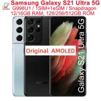 Samsung Galaxy S21 Ultra 5G G998U1 6.8" ROM 128/256/512GB RAM 12/16GB Snapdragon NFC Octa Core Unlocked S21U Android Cellphone