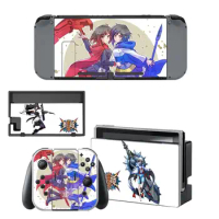 10 Styles Blazblue Style Vinyl Decal Skin Sticker For Nintendo Switch NS NX Console Protector Game Accessoriy NintendoSwitch