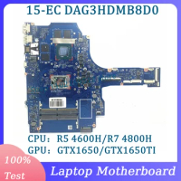 DAG3HDMB8D0 Mainboard GTX1650/GTX1650TI For HP 15-EC Laptop Motherboard With R5 4600H/R7 4800H CPU 100% Full Tested Working Well