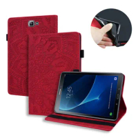 Coque For Samsung Tab A 10.1 2016 Case Embossed Leather Wallet Tablet Funda for Samsung Galaxy Tab A A 6 10 1 2016 T580 T585
